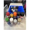 Image 1 : BIN OF SPRAY PAINT