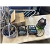 Image 1 : SUMP PUMP, 2 MAKITA CHARGERS, SCISSORS AND MORE