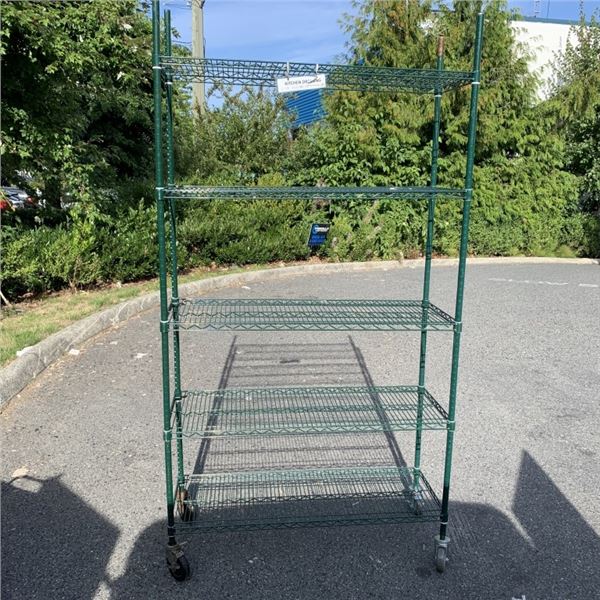 5 TIER ROLLING METRO RACK