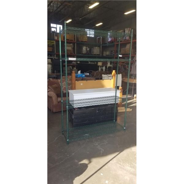 FOUR TIER METAL METRO RACK STYLE SHELF