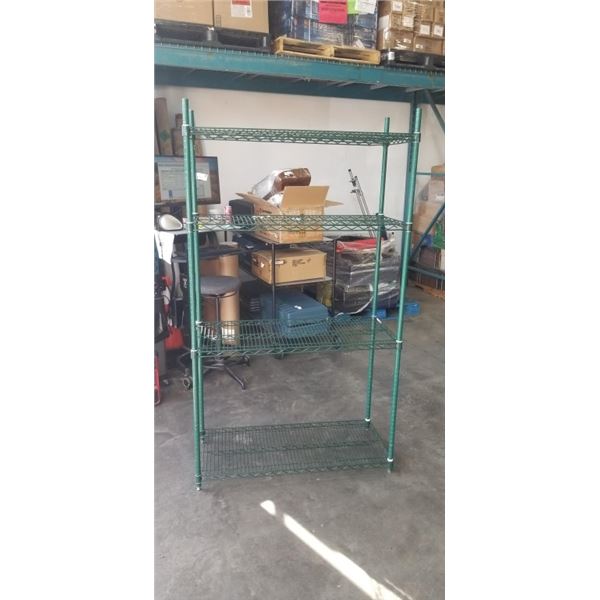 FOUR TIER METAL METRO RACK STYLE SHELF