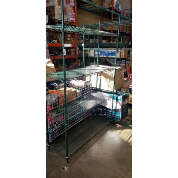 FOUR TIER METAL METRO RACK STYLE SHELF