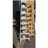 Image 2 : 8' ALUMINUM A FRAME LADDER AND 8' CUSTOM BUILT WOOD LADDER