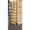 Image 3 : 8' ALUMINUM A FRAME LADDER AND 8' CUSTOM BUILT WOOD LADDER