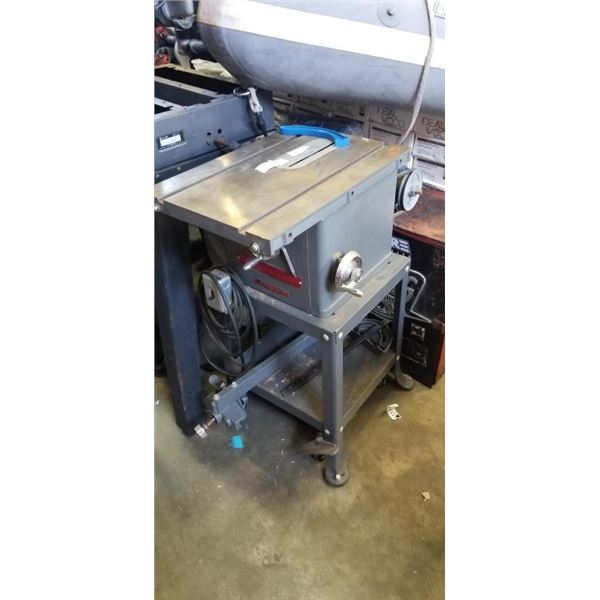 DELTA ROCKWELL TABLE SAW ON STAND, VERY GOOD CONDITION