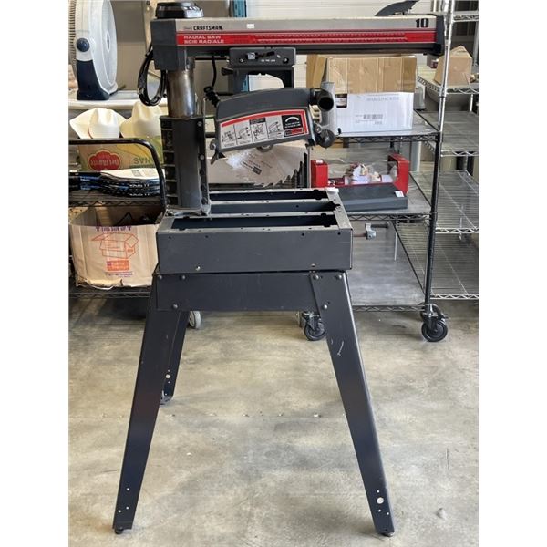 SEARS CRAFTSMAN RADIAL ARMSAW ON STAND