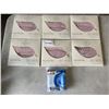 Image 1 : 6 KIDDY CARE ORGANICS COTTON BABY BURP BIBS, SET OF 4 AND 100CT DISPOSABLE DIAPER SACKS