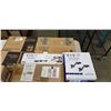 Image 3 : MOBILE CAMERA/LIGHT TRIPOD TROLLEY, LIGHT WOOD/WHITE BOOK STAND, SHELF KITS AND MORE