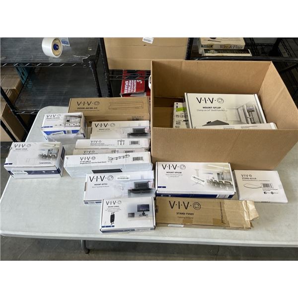 ASSORTED VIVO MOUNTS AND ACCESSORIES