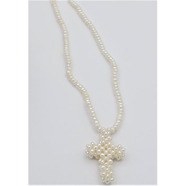 FRESHWATER PEARL 4.5-2.5MM 18" NECKLACE, W/A $1000.00