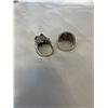 Image 2 : 2 ORNATE SKULL AND LION RINGS