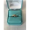 Image 1 : NATURAL BLUE SAPPHIRE (0.10CT) WITH CZ (0.16CT) RING, SIZE 6, $300.00. SAPPHIRE IS THE BIRTHSTONE FO