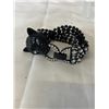 Image 3 : BETSEY JOHNSON PANTHER BRACELET 3 STONES MISSING