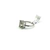 Image 4 : STERLING SILVER NATURAL GREEN AMETHYST (3CT) WITH CZ (0.06CT) RING, SIZE 8, W/A $400.00.