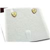 Image 1 : 10KT YELLOW GOLD HEART SHAPE EARRING, W/A $320