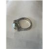 Image 3 : VINTAGE 925 STERLING SILVER W/ AUSTRAILIAN OPAL AND 2 WHITE SAPPHIRE STONES RING