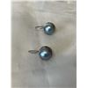 Image 1 : VINTAGE 925 STERLING SILVER W/ MABE PEARLS PAIR OF EARRINGS