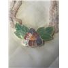 Image 3 : GENUINE NATURAL ROSE QUARTZ STONE NECKLACE