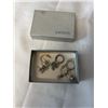 Image 1 : 6 PAIRS OF VINTAGE STERLING SILVER EARRINGS IN EATONS BOX