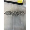 Image 1 : RHODIUM PLATED W/ CLEAR CRYSTAL RHINESTONES BRACELET