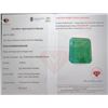 Image 1 : 9.83 CT AUTHENTICATED ZAMBIAN EMERALD GEMSTONE ($14,253 APPRAISAL)