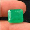 Image 3 : 9.83 CT AUTHENTICATED ZAMBIAN EMERALD GEMSTONE ($14,253 APPRAISAL)