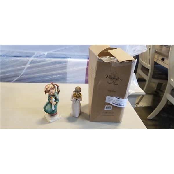 2 WILLOW TREE AND GOEBEL FIGURES