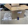 Image 1 : CASE OF NEW 50ML GLASS BOTTLES WITH DROPPER LIDS