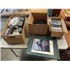 Image 1 : THREE BOXES OF DVDS, ELECTRONICS AND PICTURE