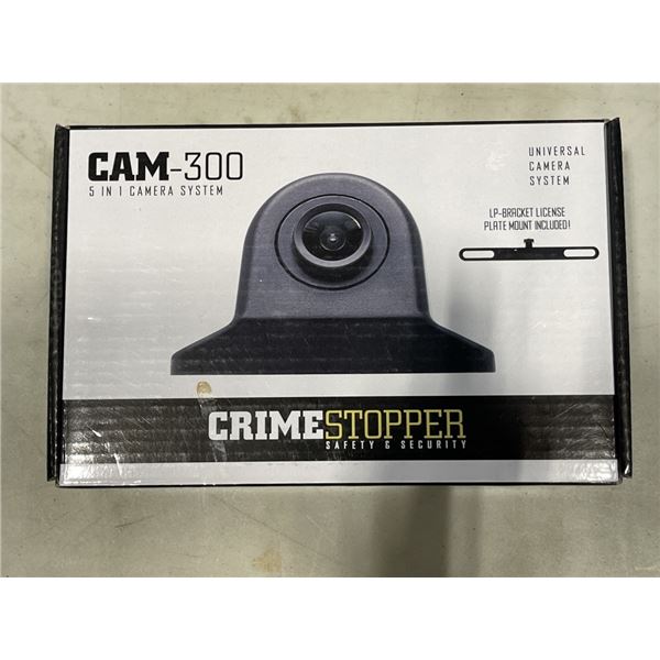 NEW CRIME STOPPERS CAM-300 5 IN 1 CAMERA SYSTEM, WITH LICENSE PLATE BRACKET