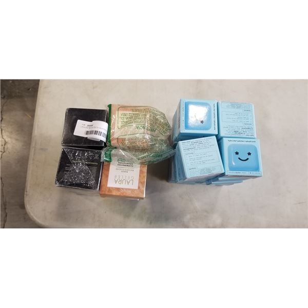 LAGUNA MOON TEETH WHITENING POWDER, HYDRA STAR PATCHES + SALICYLIC ACID, LAURA GELLER FOUNDATION AND