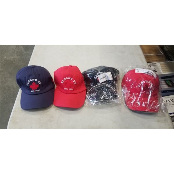 6 NEW  ELBOWS UP  BASEBALL HATS