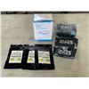 Image 1 : 2 BOXES OF DUDE WIPES, TELFA ADHESIVE DRESSING AND WASABI