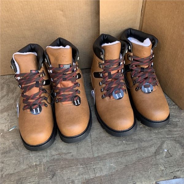 TWO NEW PAIRS OF SIZE 11 3M WATERPROOF THINSULATE BOOTS RETAIL $120+