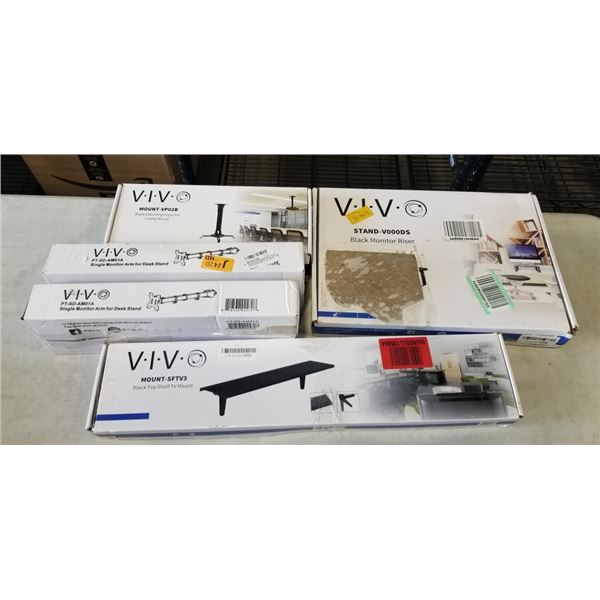 SHELF KIT, MONITOR RISER, SINGLE MONITOR ARMS FOR DESK MOUNT AND PROJECTOR MOUNT