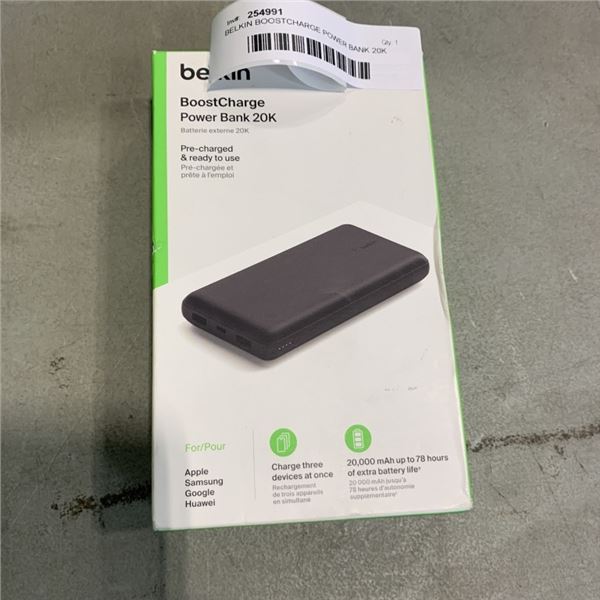 BELKIN BOOSTCHARGE POWER BANK 20K