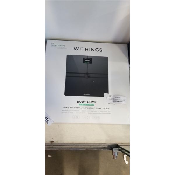 WITHINGS BODY COMP WIFI/ BLUETOOTH SMART SCALE - TESTED WORKING, RETAIL $249