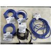 Image 1 : ASSORTED LENGTHS OF CAT 6 CABLES AND POWER CABLES