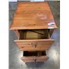 Image 2 : OAK 2 DRAWER FILE CABINET