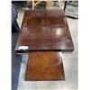 Image 4 : MODERN LAMP TABLE WIT HEAVY METAL BASE AND PULL OUT TRAY