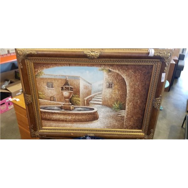 ORNATE FRAMED OIL ON CANVAS