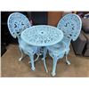 Image 1 : PAINTED CAST IRON CONVERSATION PATIO SET
