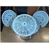 Image 4 : PAINTED CAST IRON CONVERSATION PATIO SET