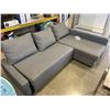 Image 2 : DARK GREY SECTIONAL SOFA WITH STORAGE
