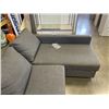 Image 3 : DARK GREY SECTIONAL SOFA WITH STORAGE