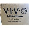 Image 3 : VIVO DARK WALNUT / BLACK DESK RISER
