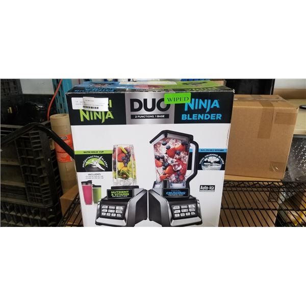 NINJA NUTRI NINJA DUO AUTO-IQ 1300W STAND BLENDER WITH NINJA CUPS - TESTED WORKING