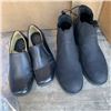 Image 1 : TWO NEW PAIRS OF SIZE 11 GEORGE MEMORY FOAM SLIP-ON BOOTS AND DR SCHOLL'S COMFORT SHOES RETAIL $120+