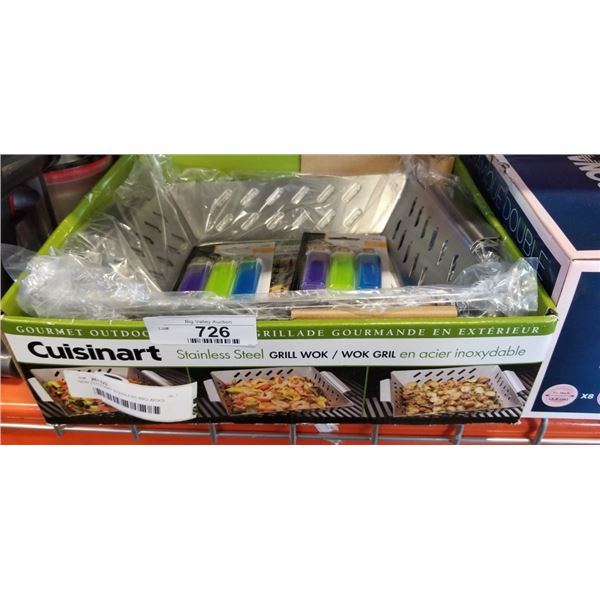 NEW CUISINART STAINLESS BBQ WOKS AND 2 NEW PACKS OF LIGHTERS