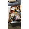 Image 2 : TWO TRAYS OF FIGURINES AND DECOR ITEMS ETC.